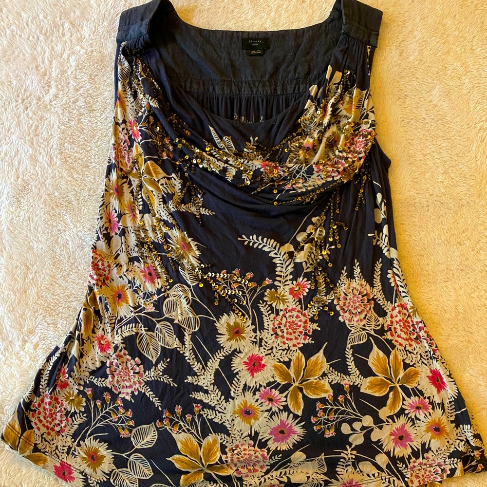 Deletta by Anthropologie - Sleeveless Blouse (M)
